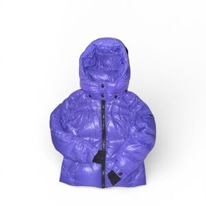 S13 NYC Mogul Glossy Purple Girls Down Jacket Puffer Size 4